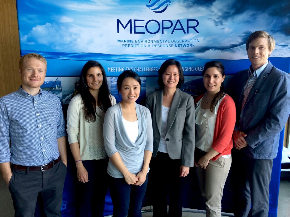 Resilient Coasts Indicators Team, (Left to Right) Greg, Michelle, Jackie, Stephanie Chang, Tugce, Christopher